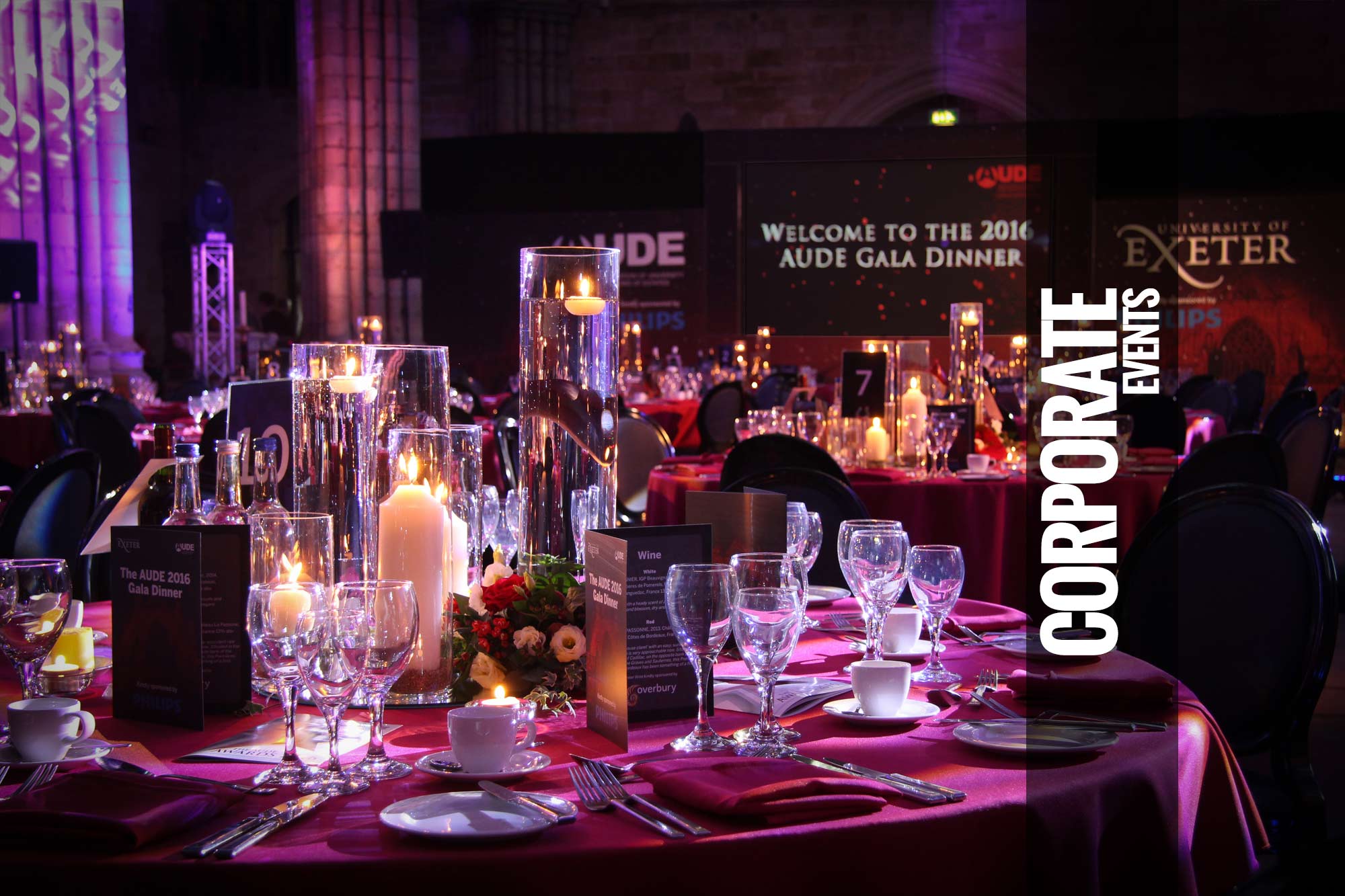 Corporate parties or events